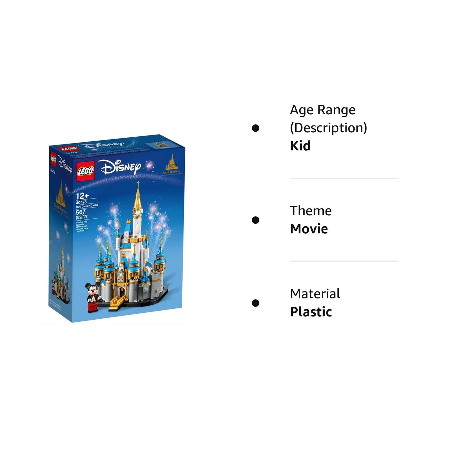 LEGO Mini Disney Castle 50th Year Anniversary (40478)