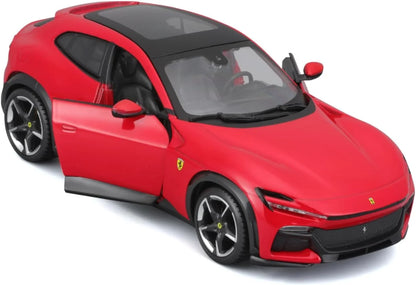 Bburago 1:24 Ferrari Purosangue Red | Licensed SUV Scale Model Car Collectible