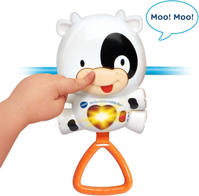 VTech Baby On-The-Moove Activity Bar with Lights, Sounds, Music & Sensory Toys | Stroller, Car Seat & Pushchair Activity Toy
