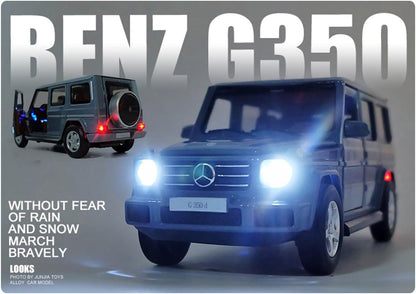 MSZ 1:32 Mercedes-Benz G 350 d Die-Cast Model Car – Black| Pull Back, Openable Doors, Light & Sound (68436)