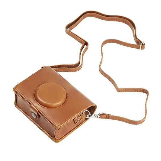 Sleek Protection for Mini Evo – Premium PU Leather Case for Fujifilm Instax Mini EVO (Brown) - Jaiman Toys