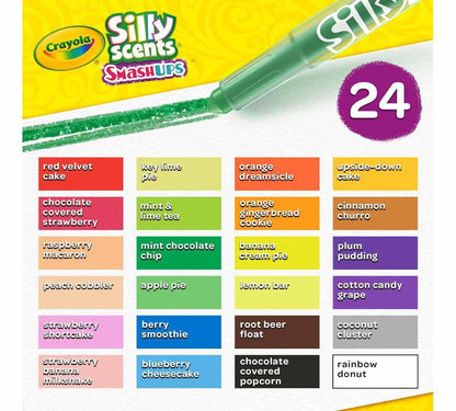 CRAYOLA 24 Ct Silly Scents Mini Twistables Scented Smashups Crayons