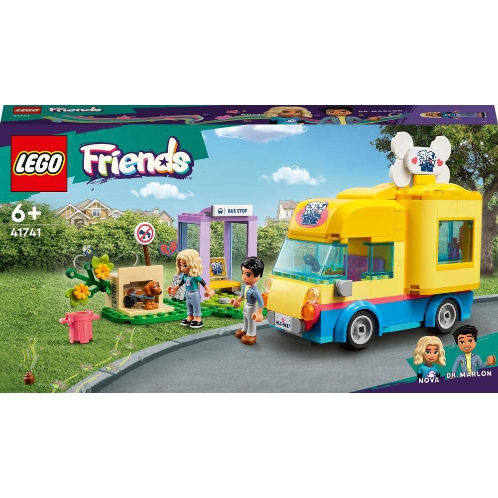 LEGO 41741 Friends Dog Rescue Van  Building Toy Set (300 Pcs)