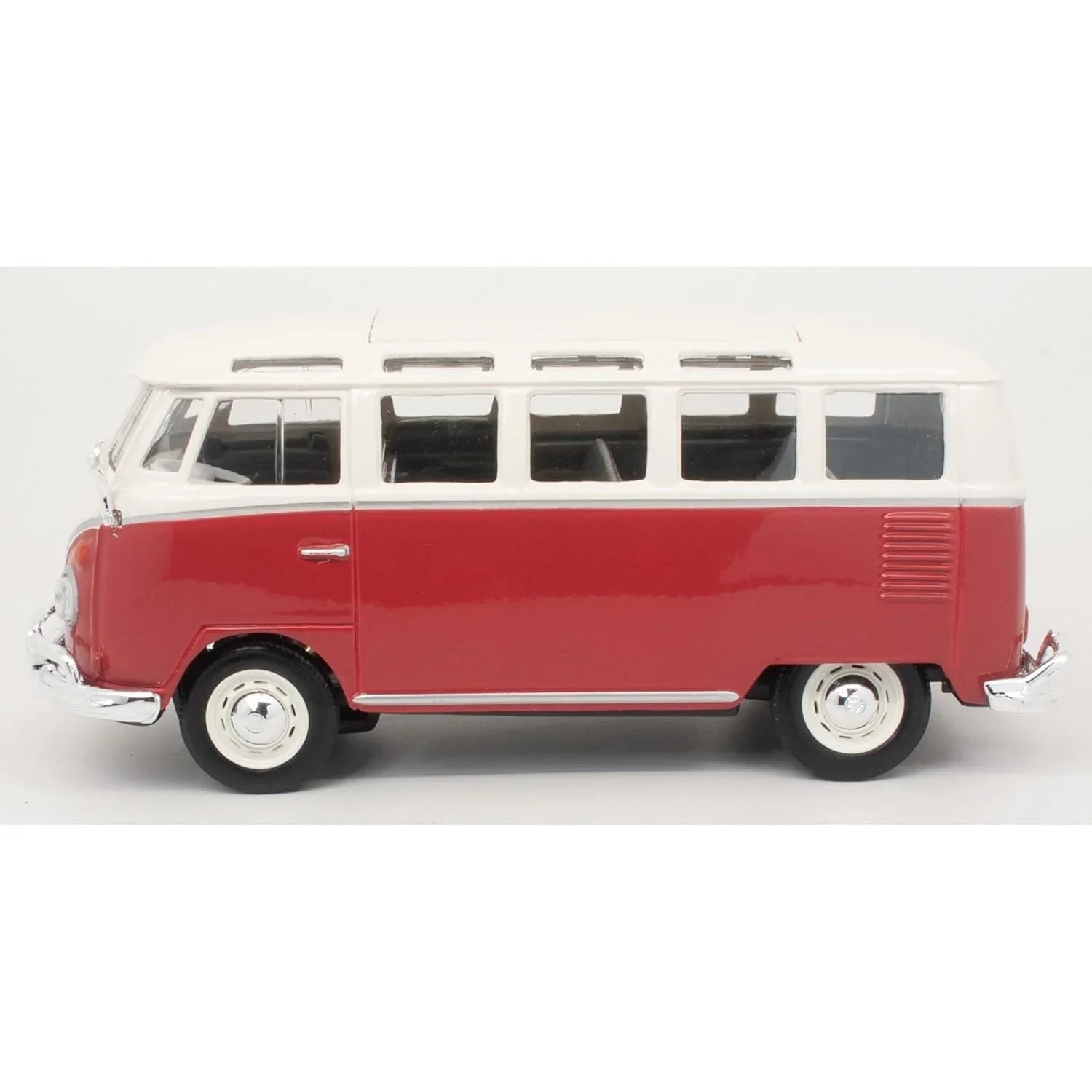 Maisto 1:25 Scale (≈1:24) Die‑Cast Volkswagen Samba Bus “Samba” – Red & Beige (Model 31956) - Jaiman Toys