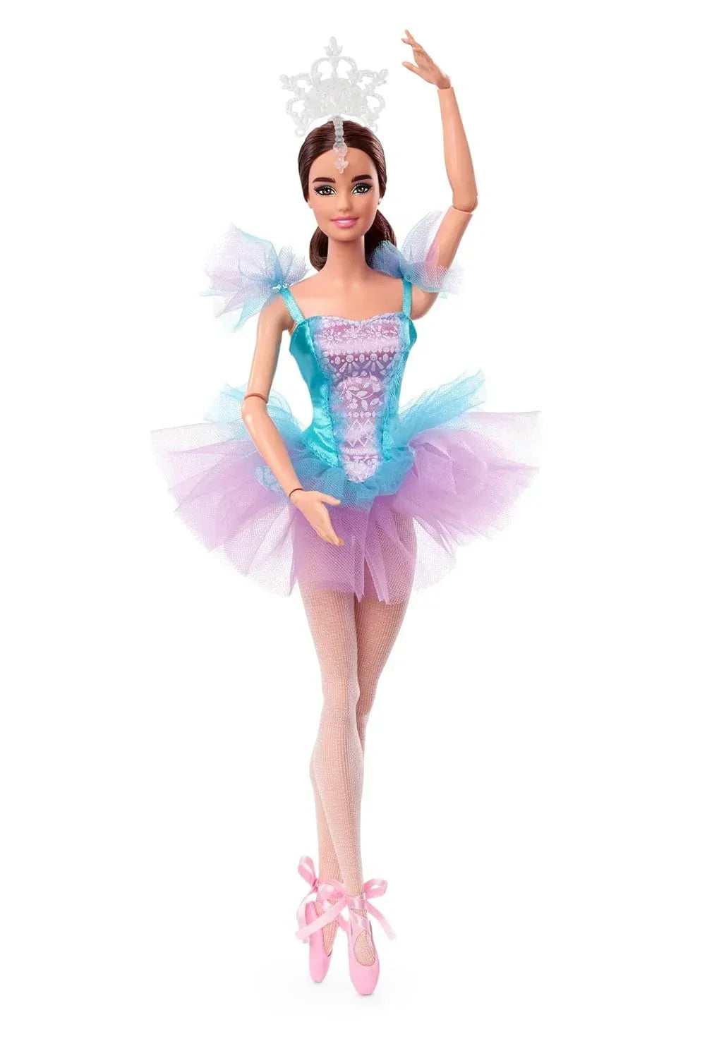 (Box Damage) Barbie Signature Ballet Wishes™ Doll (Brunette, 12 in), Posable, Wearing Ballerina Costume, Tutu, Pointe Shoes & Tiara, Gift for 6 Year Olds and Up - Jaiman Toys