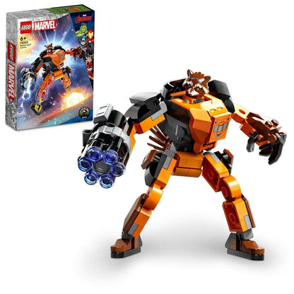 LEGO Marvel Rocket Mech Armour 76243 Building Toy Set (98 Pieces)