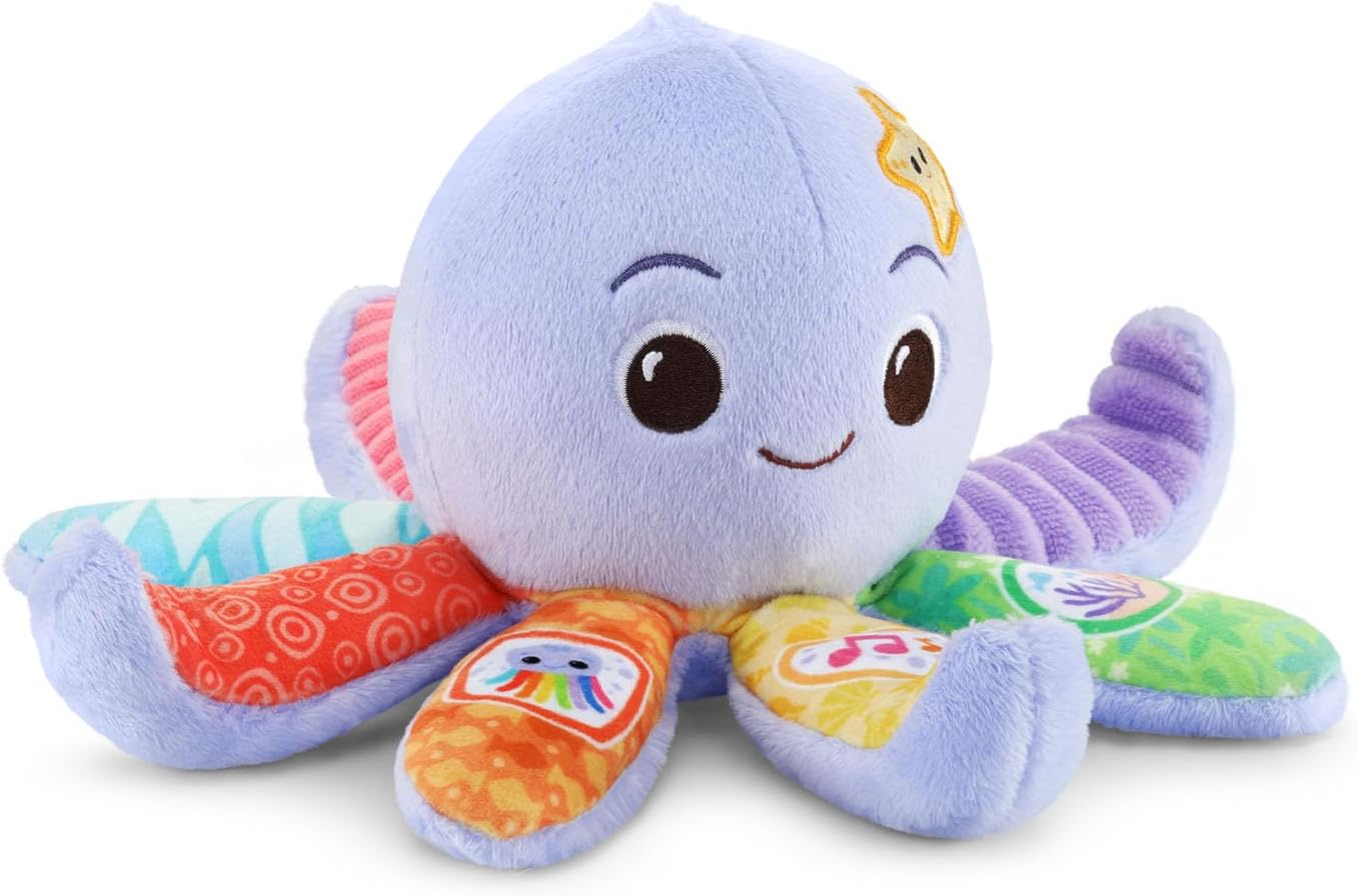 VTech Baby Snuggles the Octopus Musical Plush Toy | Soft Sensory Learning Toy for Babies with Lights, Sounds & Songs