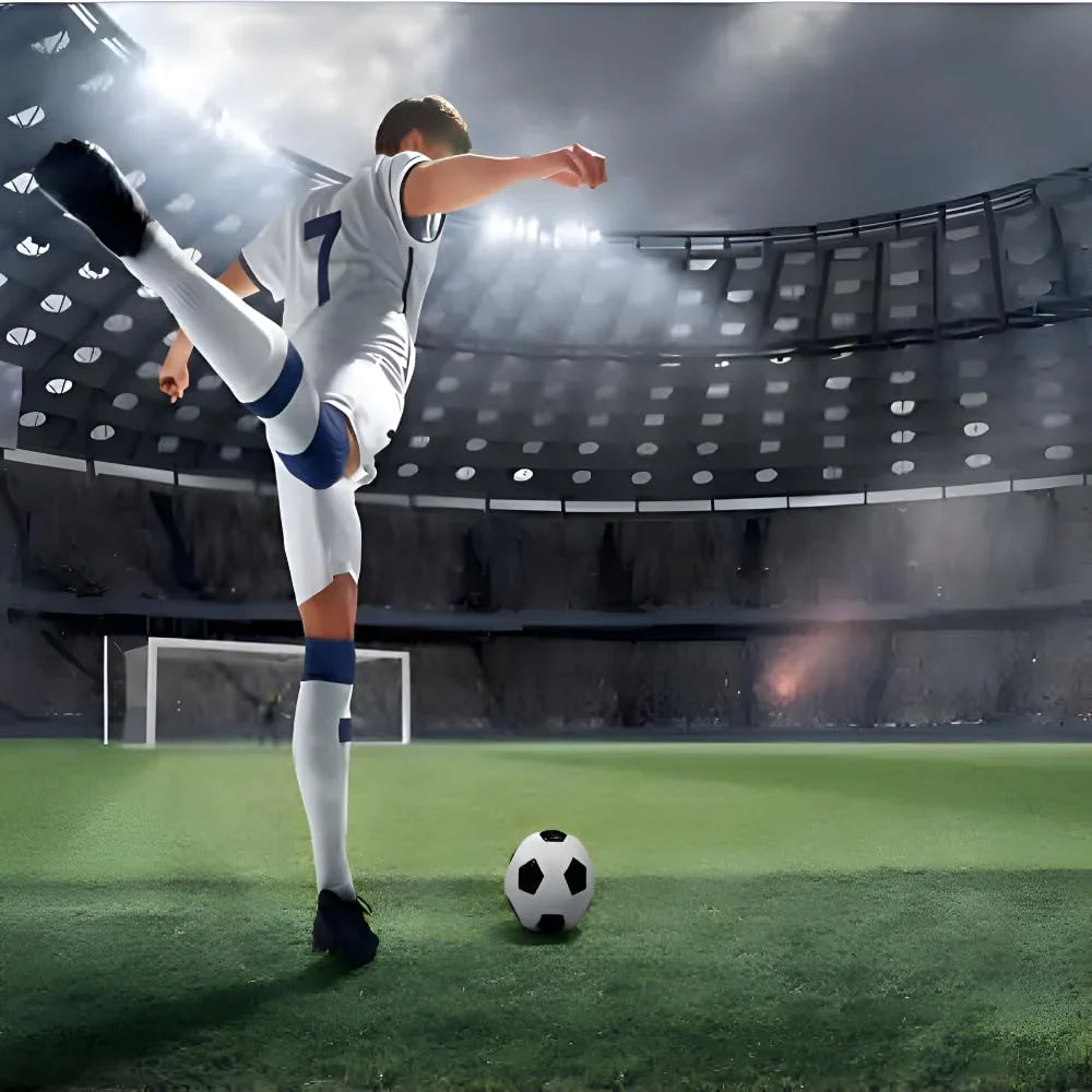 Innov8 Backyard Wheather Proof Soccer Goal, UPVC Frame, Portable with Ground Stakes - Jaiman Toys