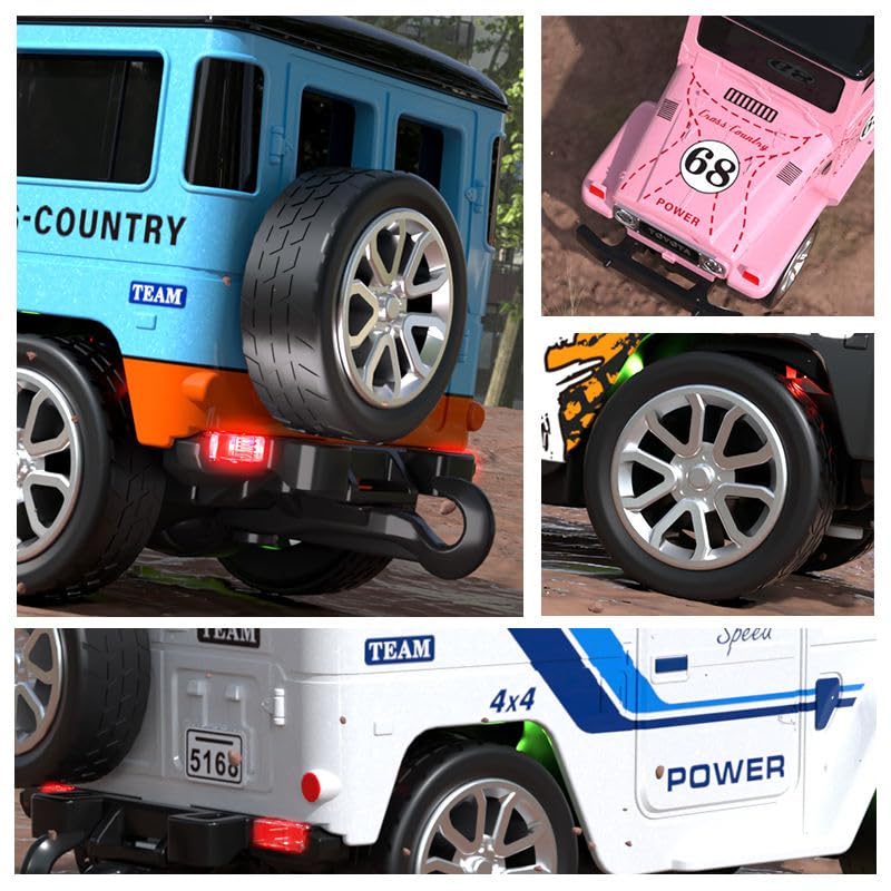 Trasped 1:64 Mini RC Off-Road Car – Pocket Size Remote Control SUV with App Control, 2.4GHz Controller & Rechargeable Battery (5 Colors)