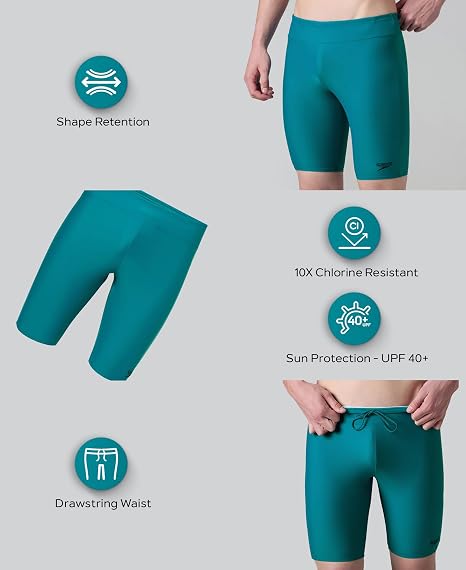Speedo Men’s Endurance 10 Essential Houston Jammer – Black Swimming Shorts