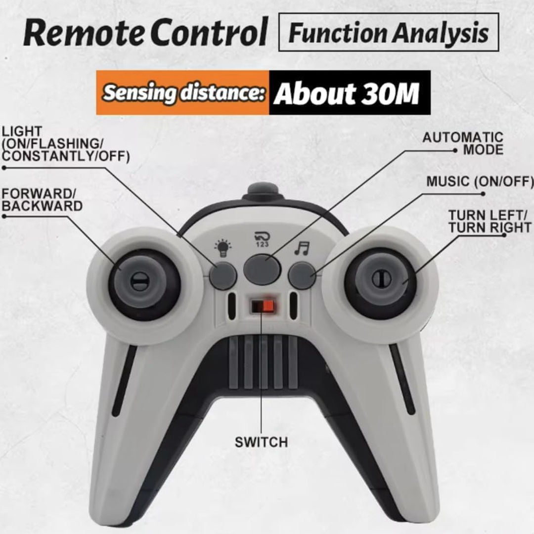 JRC 1:14 Q202 Alloy Cyberpunk RC Pickup – Off-Road Remote Control Car | LED Glowing Dynamics | Big Foot Monster Truck