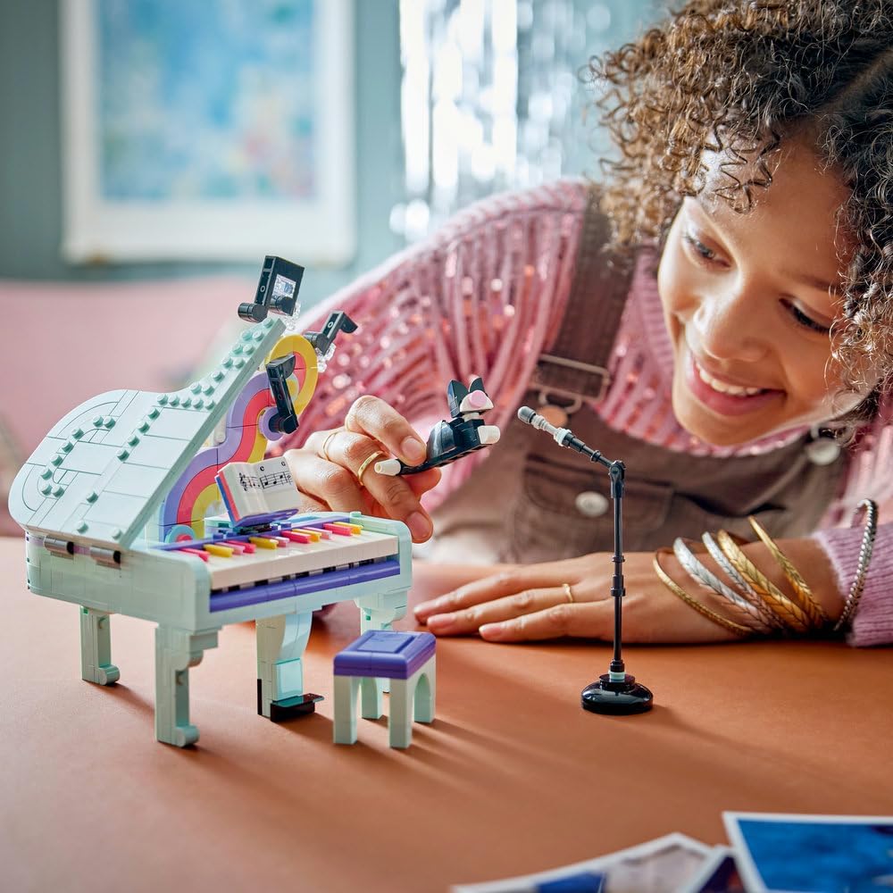 LEGO 31392 Creator 3-in-1 Music Decor Piano Building Set | 485 Pieces | Creative Display & Home Decor Model