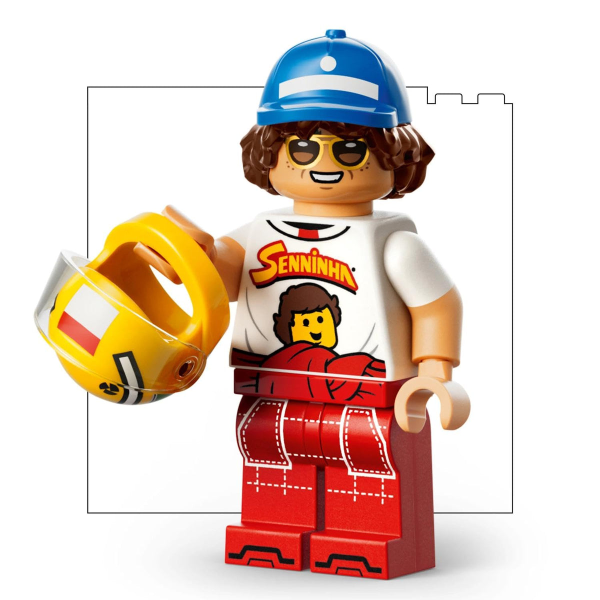 LEGO® Editions Ayrton Senna Helmet 43024 – F1® Racing Helmet Model Building Set | 931-Piece Collectible Display Model