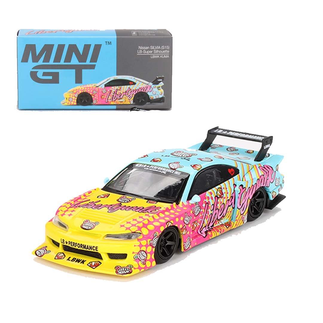 Mini GT Die Cast Collectrors Model Cars: (Niss'an Silvia (S15) LB-Super Silhouette LBWK Kuma) - Jaiman Toys