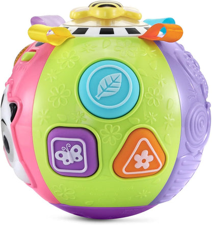 VTech Baby On-the-Moove Activity Ball with Textures, Lights, Sounds & Sensory Learning Activities | Interactive Baby Toy | Pink