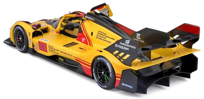 Bburago 1:24 Scale Die-Cast Model – Ferrari 499P LMH #83 WEC Qatar 2024 (Yellow Livery) - Jaiman Toys