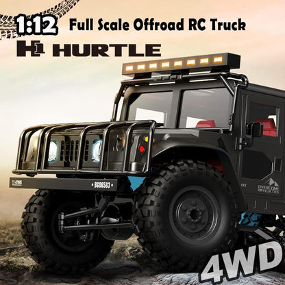 JJRC Q121 H1 HURTLE 1:12 Scale 4WD RC Crawler – Full Proportional Control Off-Road Truck (Grey)