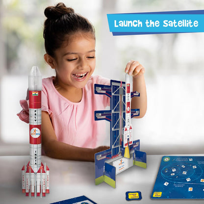 Imagi Make Mapology Mission Suryayaan Aditya-L1 50+ Pcs Rocket & Satellite Model Building Kit for Kids | Make 2 Models | Launch the Rocket & Navigate the Satellite | India’s Mission to the Sun Educational STEM Space Toy