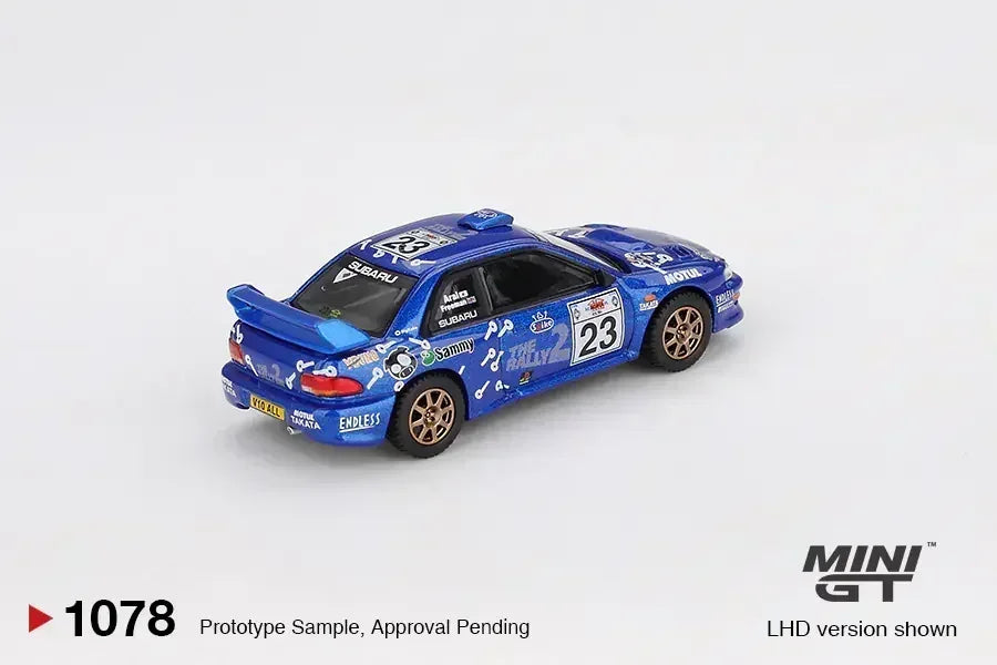 ミニカー rally car collection SUBARU Mini GT 1:64 Subaru Impreza WRC99 #23 2000 Acropolis Rally Diecast