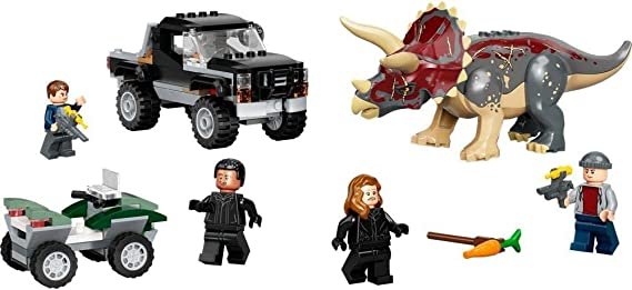 Lego 76950! Jurassik World Triceratop's Pick-Up Truck Ambush (210 Pieces)