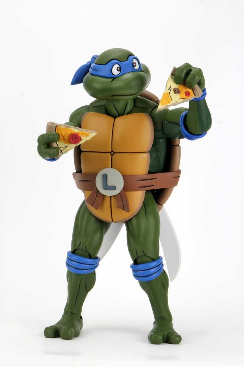 NECA Teenage Mutant Ninja Turtles Cartoon Leonardo 18" 1/4 Scale Action Figure - Jaiman Toys