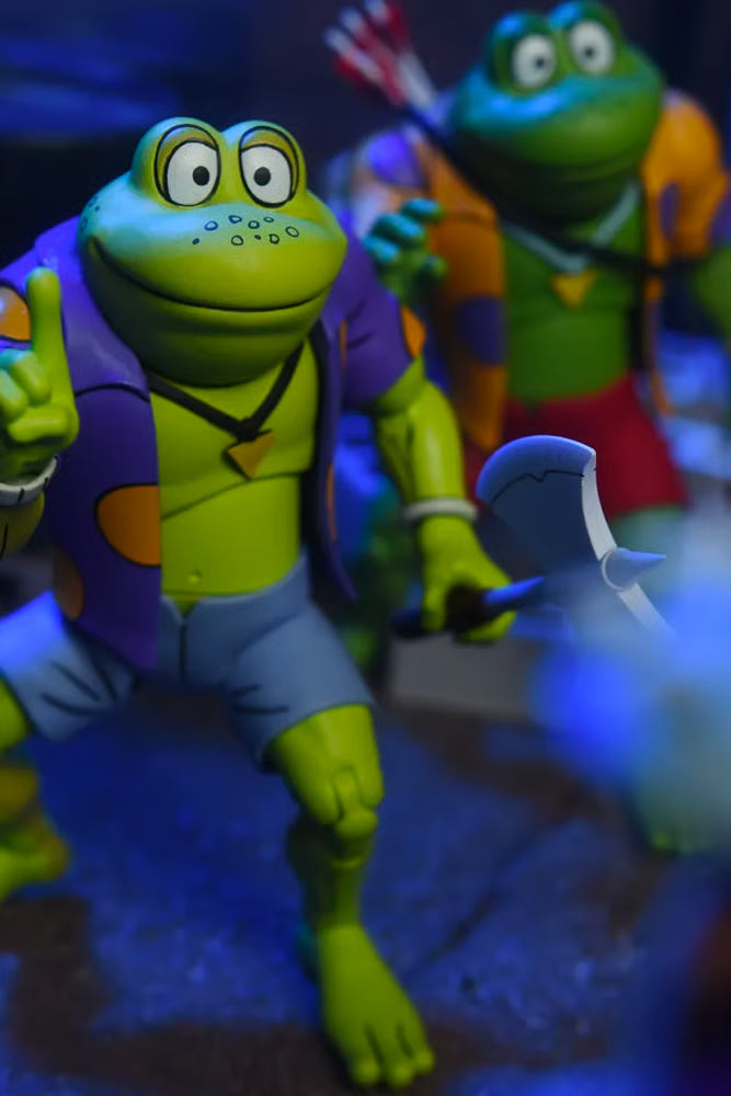 NECA TMNT Genghis & Rasputin Frog 2-Pack – 7" Cartoon Action Figures - Jaiman Toys