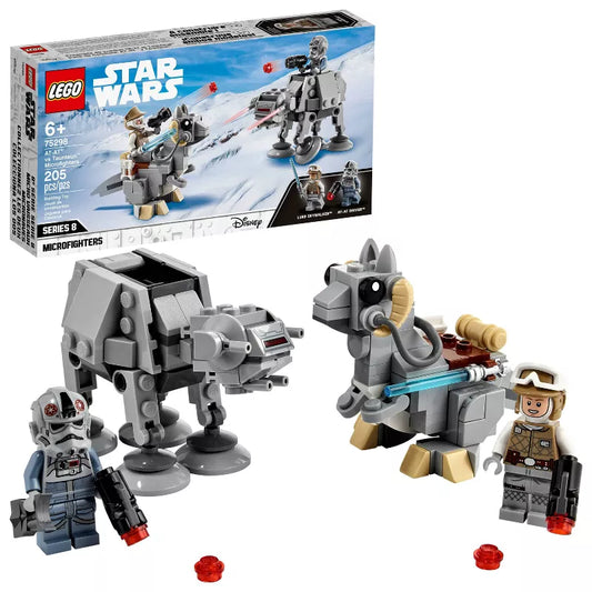 LEGO Star Wars AT-AT vs. Tauntaun Microfighters 75298 Building Kit (205 Pieces)