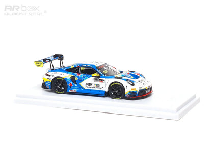 Almost Real 1:64 Porsche 911 GT3 R #911 Absolute Racing 2026 GT World Challenge Asia Sepang Presentation Car Die-Cast Model with Display Base