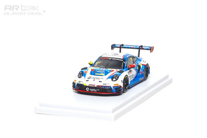 Almost Real 1:64 Porsche 911 GT3 R #911 Absolute Racing 2026 GT World Challenge Asia Sepang Presentation Car Die-Cast Model with Display Base