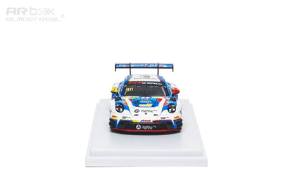 Almost Real 1:64 Porsche 911 GT3 R #911 Absolute Racing 2026 GT World Challenge Asia Sepang Presentation Car Die-Cast Model with Display Base