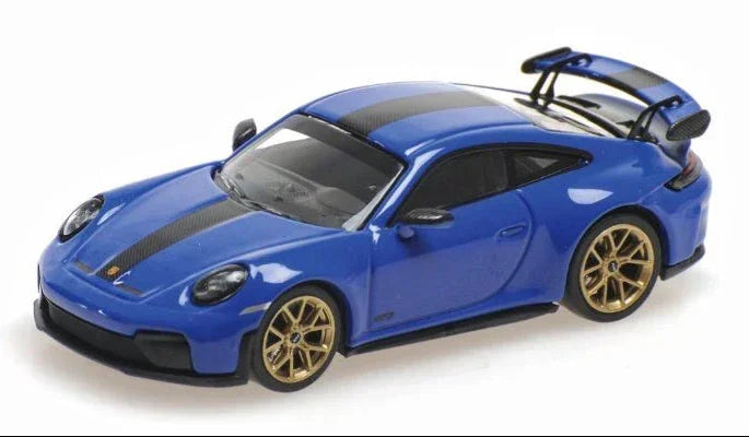 PARA64 1:64 Porsche 911 GT3 (992) Blue Diecast Model Car – Premium Display Base Collectible