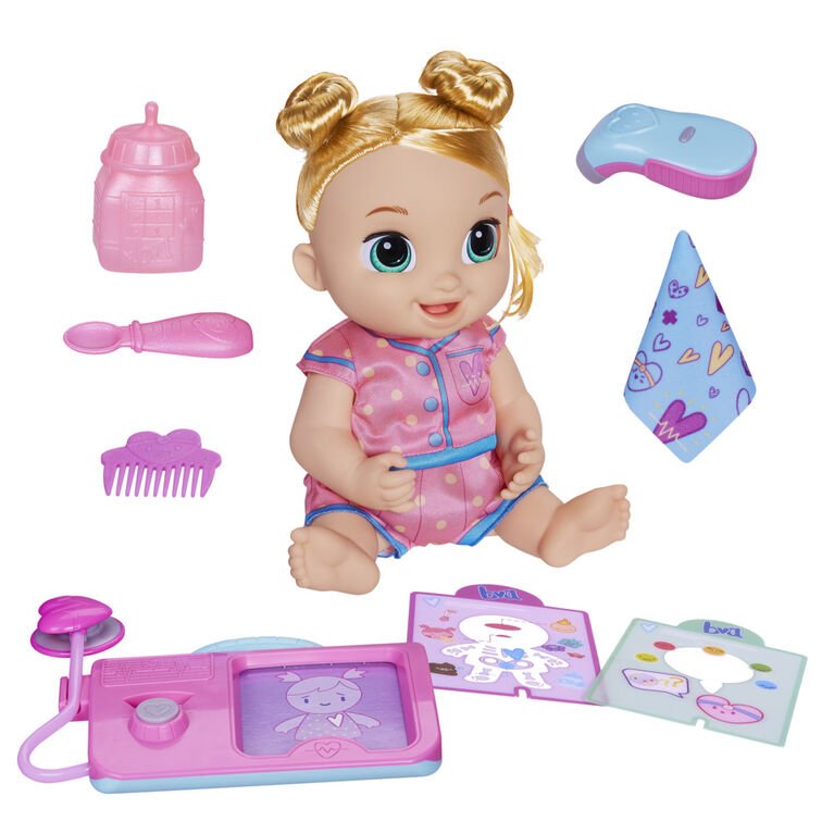 Baby Alive Lulu Achoo Doll, 12-Inch Interactive Doctor Play Toy Set with Lights and Sound