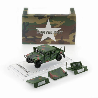 BMC Creations 1:64 HUMVEE 4-CT Military Vehicle Diecast Model | Premium Military Collectible with Accessories | Two Variants