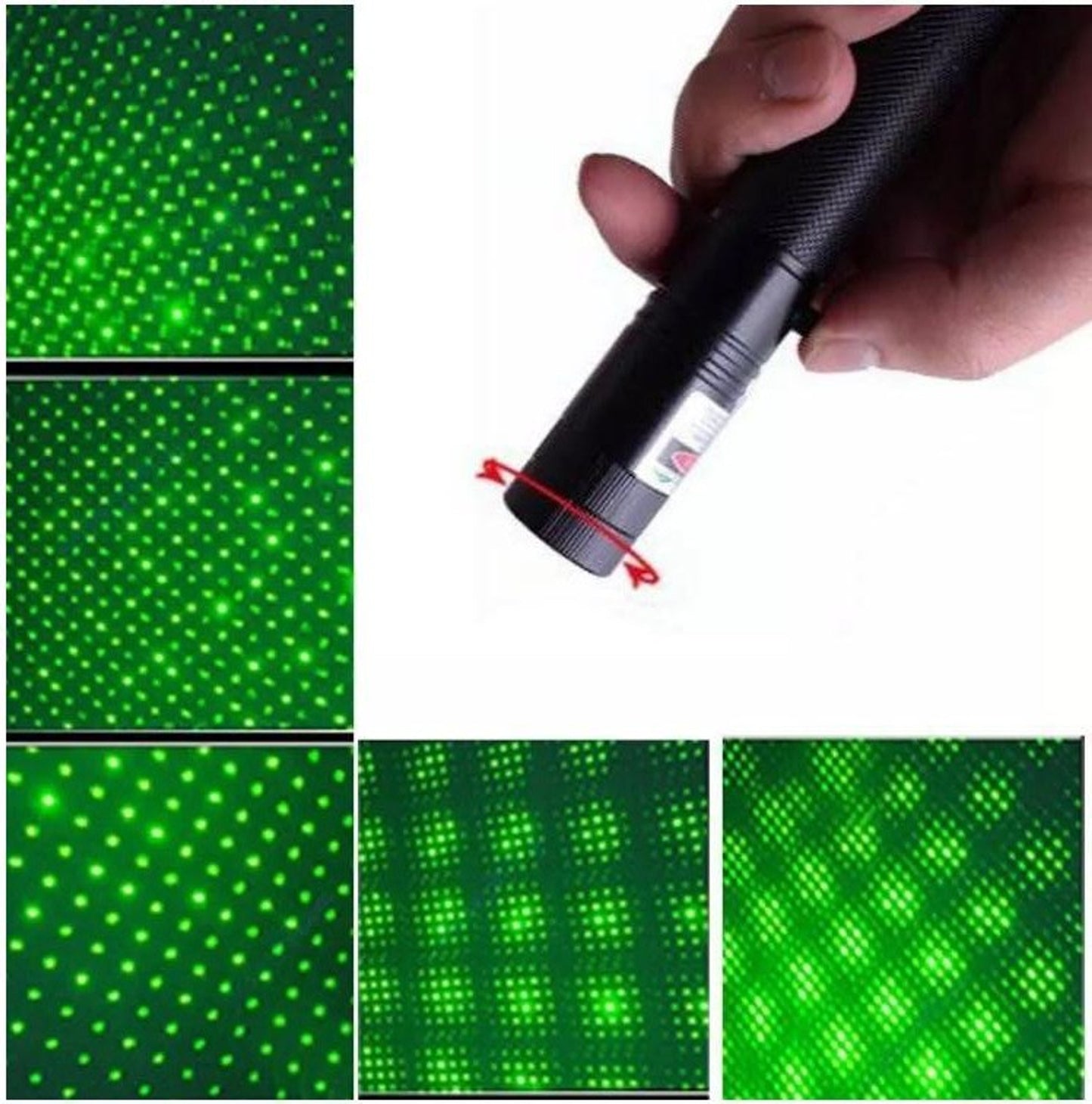Rechargeable Green Laser Pointer Pen with Key Lock, USB Charger & Interchangeable Filter | Portable Presentation & Astronomy Tool