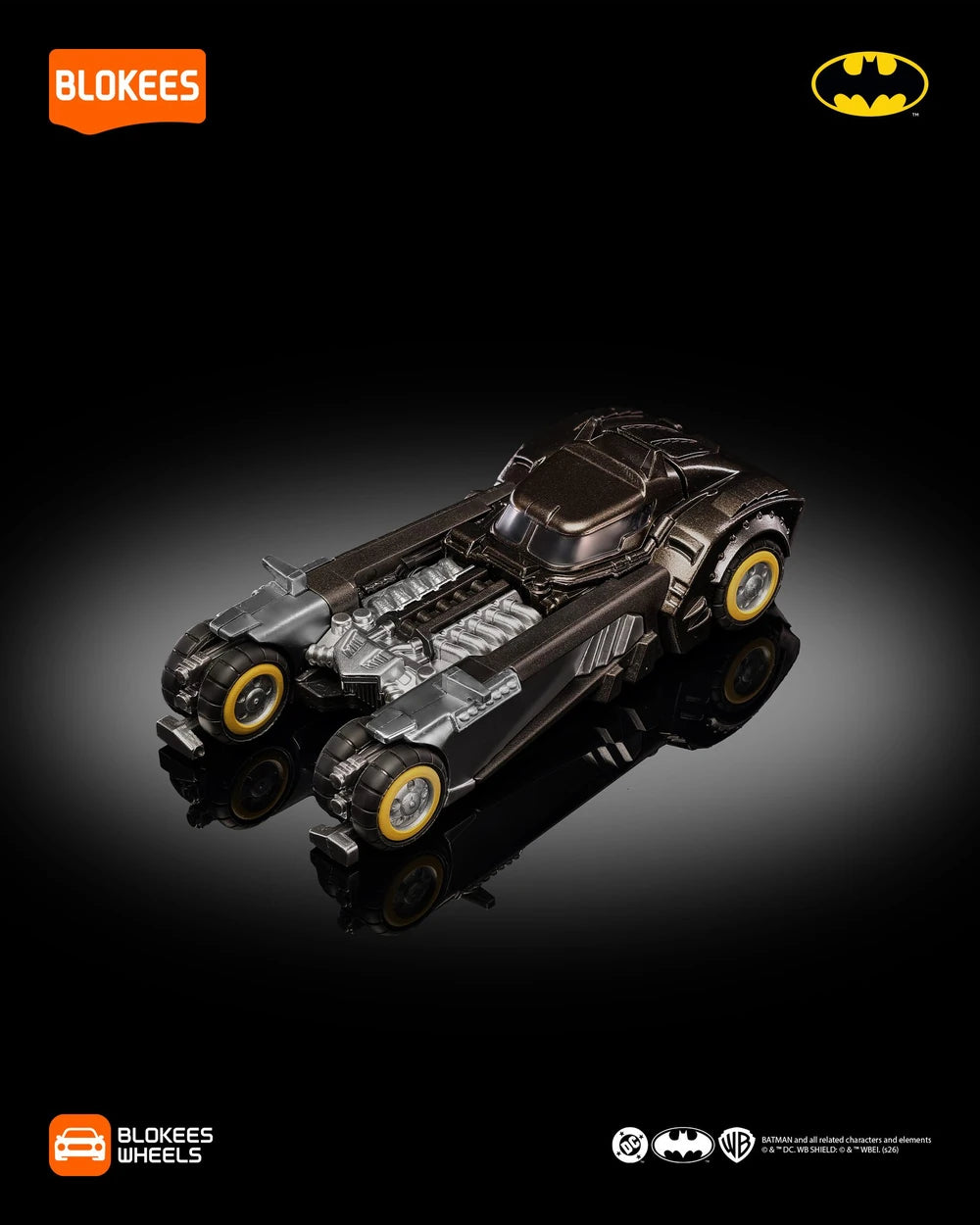 Blokees Wheels Batman E01 Gotham Velocity Collectible Vehicle Blind Box | DC Batman Mini Building Car