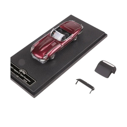 1:64 GFCC Jaguar E-Type 1961 Roadster Red Metallic Diecast Car Model - Jaiman Toys