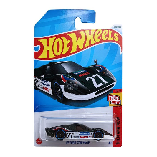 Hot Wheels 2024 67 Ford Gt40 Mk.IV Then and Now Ages 3 and Up (Green)