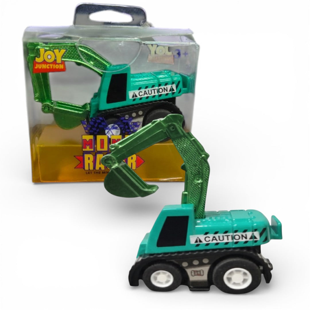 Joy Junction 1:64 Mini Racer Alloy Metal Excavator Toy with Pull-Back Function
