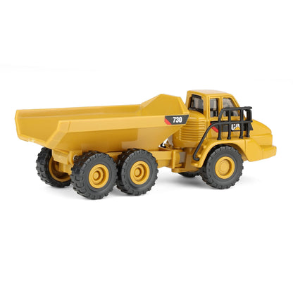 CAT Diecast Masters Real Replicas 84552CS 730 Articulated Dump Truck 1:87 Scale Die-Cast Construction Vehicle Model for Collectors, Display & Gifting – Yellow, Ages 8+