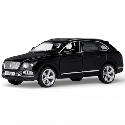 MSZ 1:32 Bentley Bentayga Die-Cast Model Car – Black|Pull Back, Openable Doors, Light & Sound (68369)