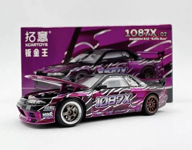 POP RACE 1:64 PANDEM R32 “Echo Gao” Diecast Model Car – Premium JDM Collector Edition