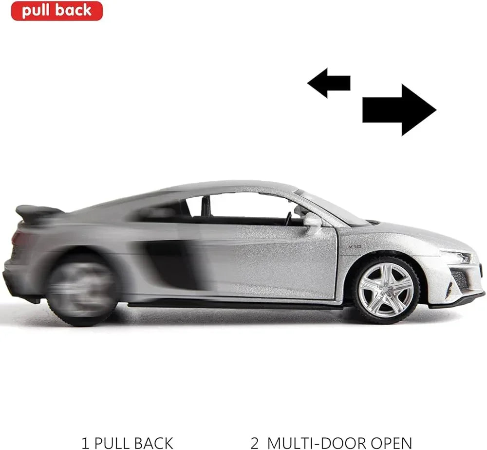 RMZ City 1:36 Audi R8 Coupe Diecast Model Car – Opening Doors