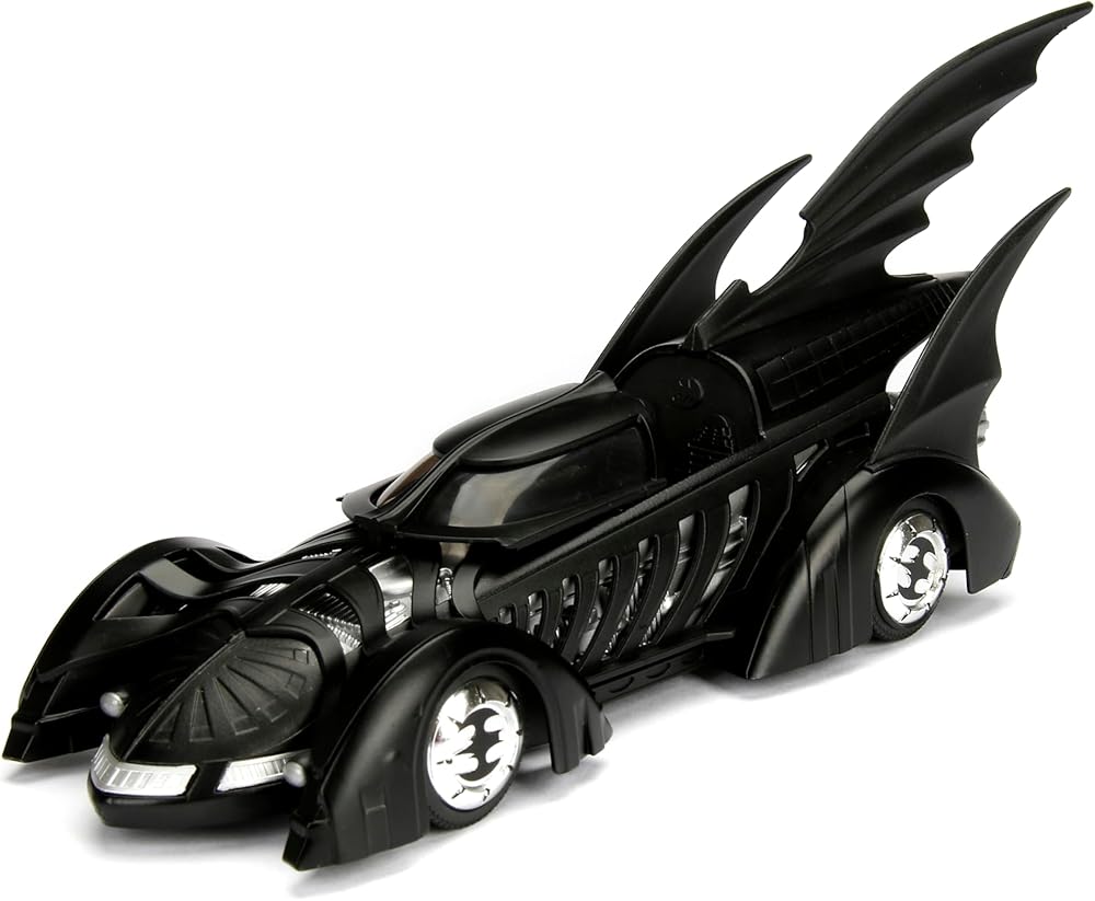 Jada DC Comics Batman Forever Batmobile 1:24 Die-Cast with Batman Figure – Collectible