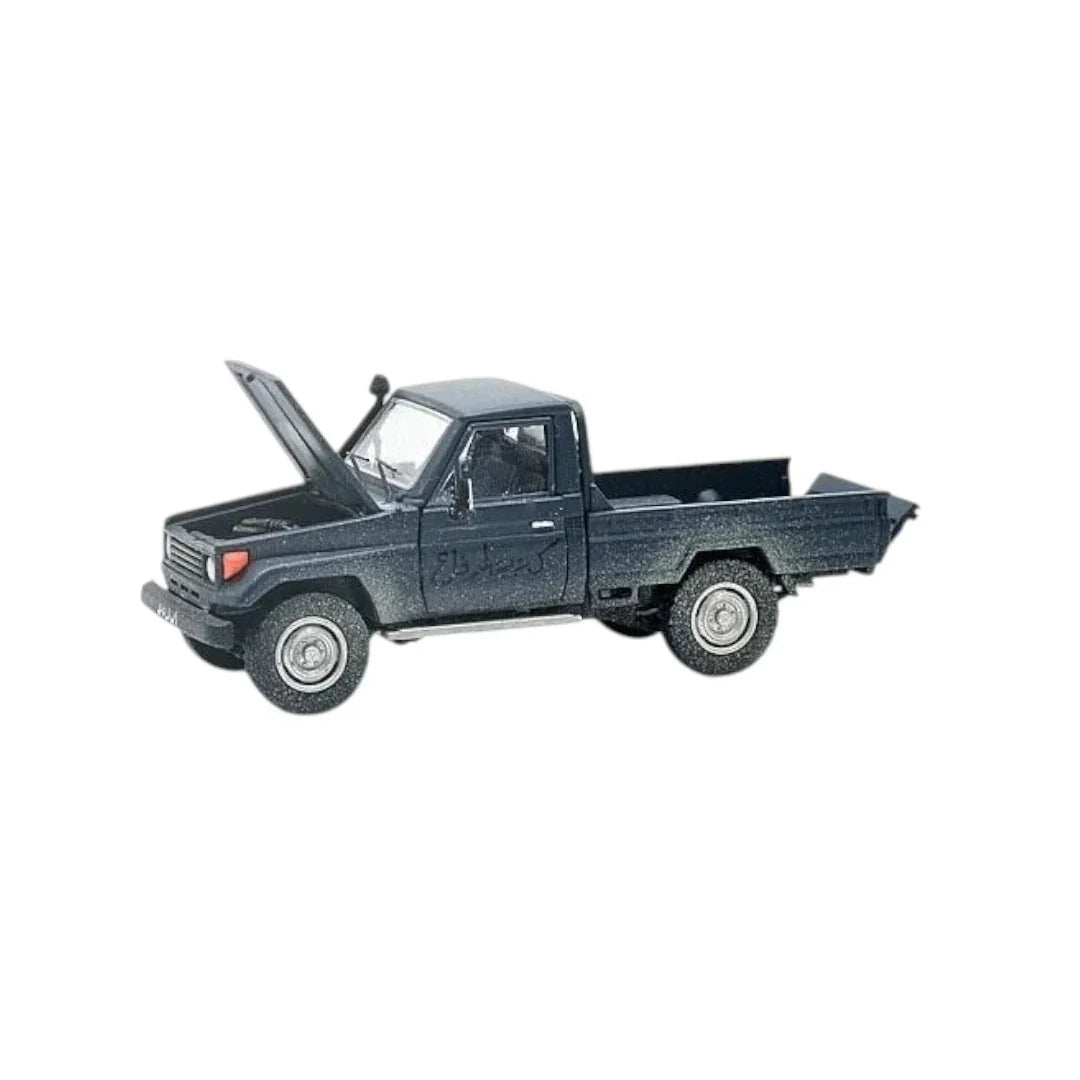 Hobby Fans 1:64 Toyota Land Cruiser LC79 Blue Pickup – Diecast Model Car - Jaiman Toys