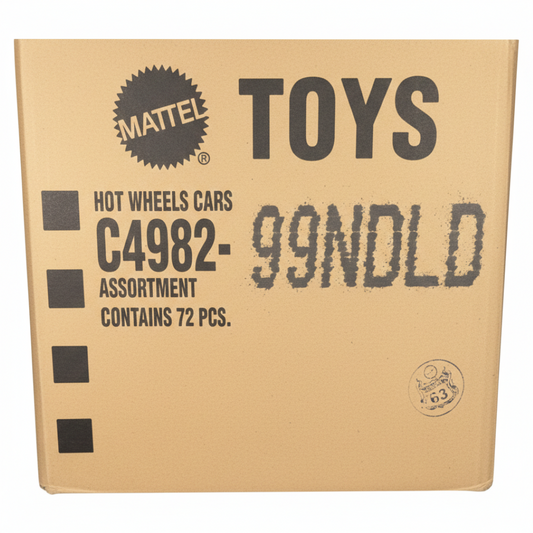 Hot Wheels C4982-99NDLD Assorted Diecast Cars Box (72 Pieces) – Original Mattel Master Carton Bulk Toy Cars