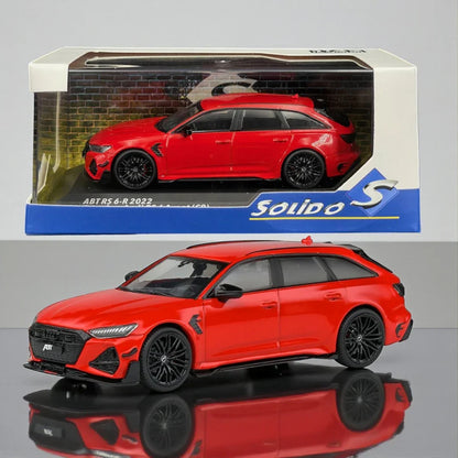 Solido 1:43 ABT RS6-R 2022 (Audi RS6 Avant C8) Misano Red Diecast Model Car – S4310706