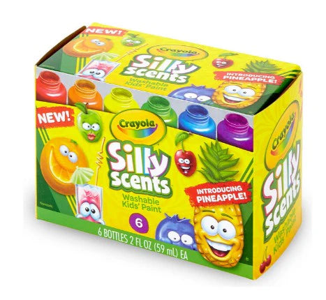 Silly Scents Washable Paints - 6 Count | Crayola