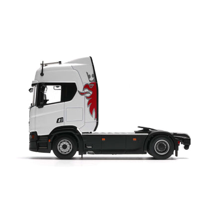 Masdi Diecast Scania R500 1:64 Scale Die-Cast Truck Model – Premium European Tractor Unit Collectible (White)