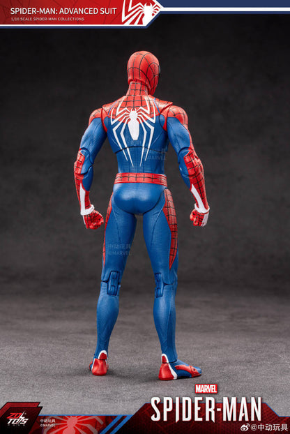 ZD Toys Marvel Spider-Man Advanced Suit Action Figure (7 Inch) | 1:10 Scale Premium Collectible