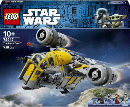 LEGO 75447 Star Wars The Razor Crest Starship Toy - The Mandalorian and Grogu Model Kit w/ 4 Minifigures & Grogu Figure - Birthday Gift for 10+ Year Old Boys, Girls & Movie Fans
